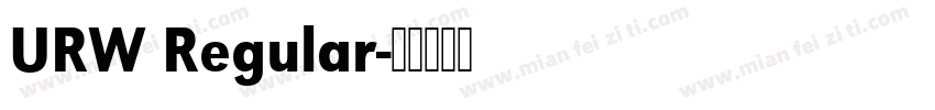 URW Regular字体转换